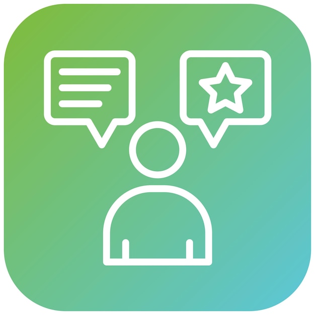 Diseño vectorial Comentarios de los clientes Estilo del icono