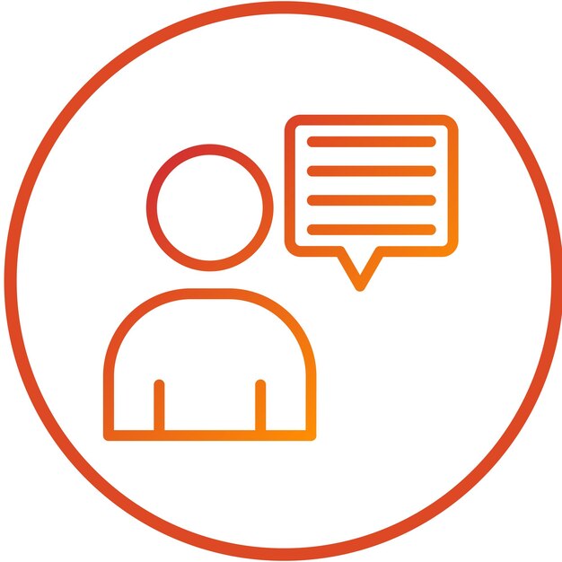 Diseño vectorial Comentarios de los clientes Estilo del icono