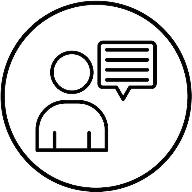 Diseño vectorial Comentarios de los clientes Estilo del icono