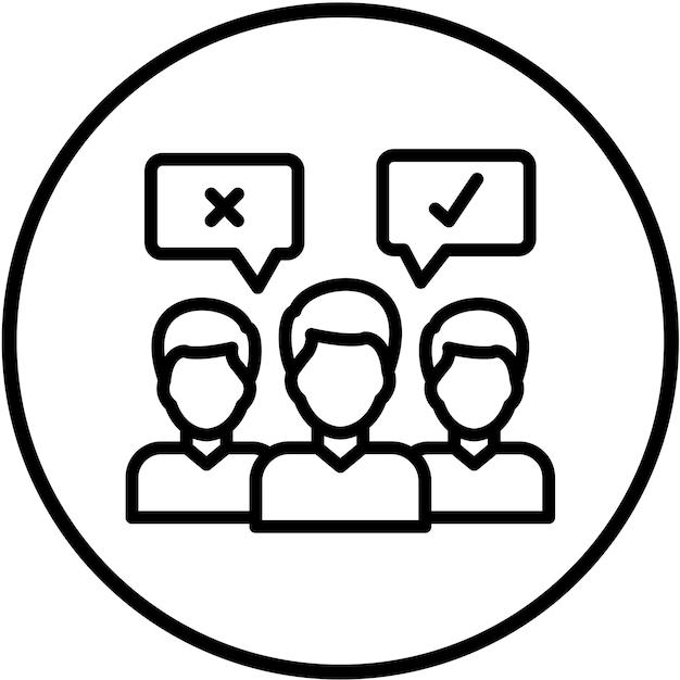 Diseño vectorial Comentarios de los clientes Estilo del icono