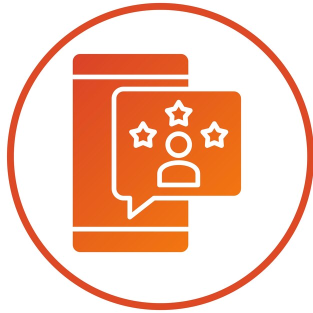 Diseño vectorial Comentarios de los clientes Estilo del icono