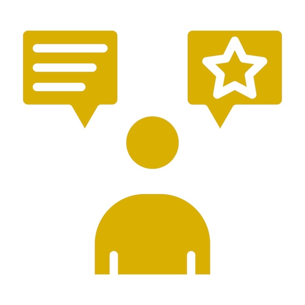 Diseño vectorial Comentarios de los clientes Estilo del icono