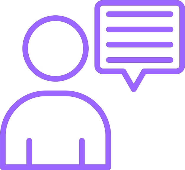 Diseño vectorial Comentarios de los clientes Estilo del icono