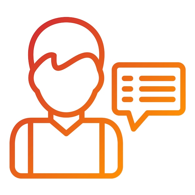 Diseño vectorial Comentarios de los usuarios Estilo del icono