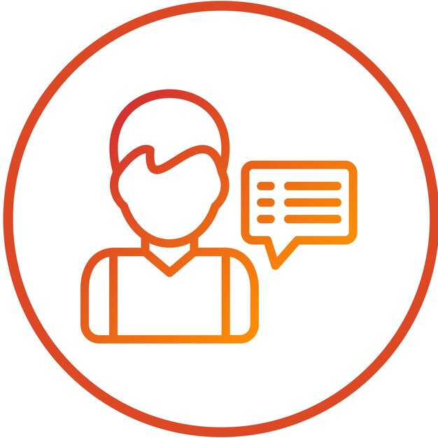 Diseño vectorial Comentarios de los usuarios Estilo del icono