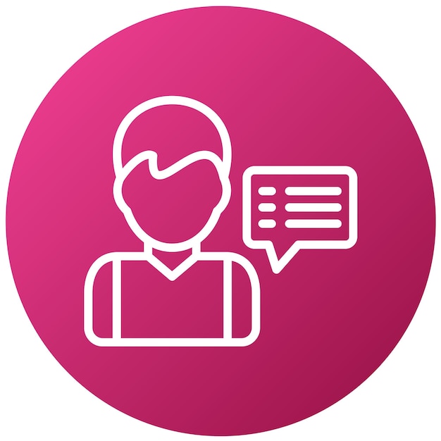 Diseño vectorial Comentarios de los usuarios Estilo del icono