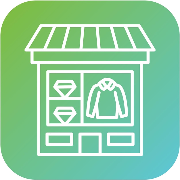 Diseño vectorial de comercio minorista Estilo de icono