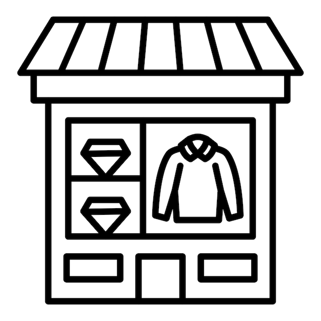 Diseño vectorial de comercio minorista Estilo de icono