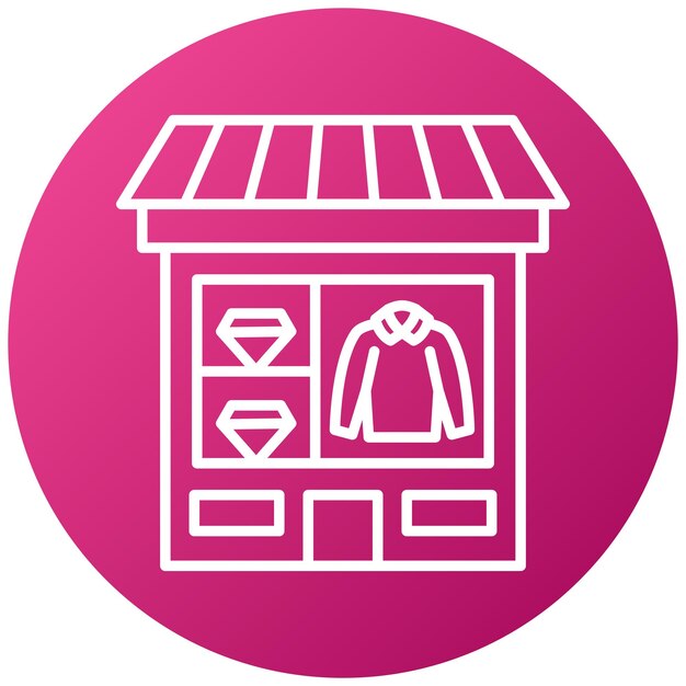 Diseño vectorial de comercio minorista Estilo de icono
