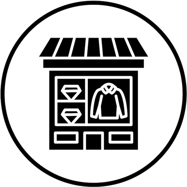Diseño vectorial de comercio minorista Estilo de icono