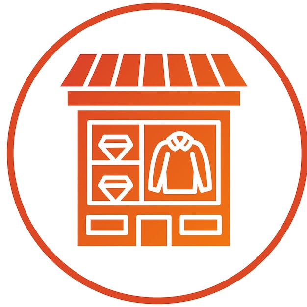 Diseño vectorial de comercio minorista Estilo de icono