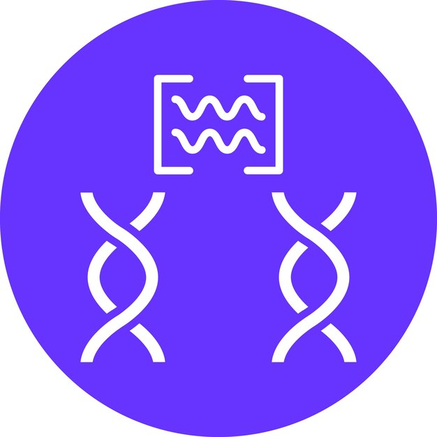 Diseño vectorial Comparación genética Estilo del icono