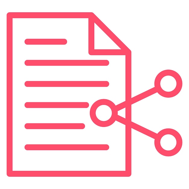 Diseño vectorial Compartir archivos Estilo de icono