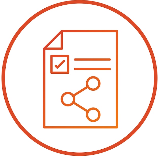 Diseño vectorial Compartir archivos Estilo de icono