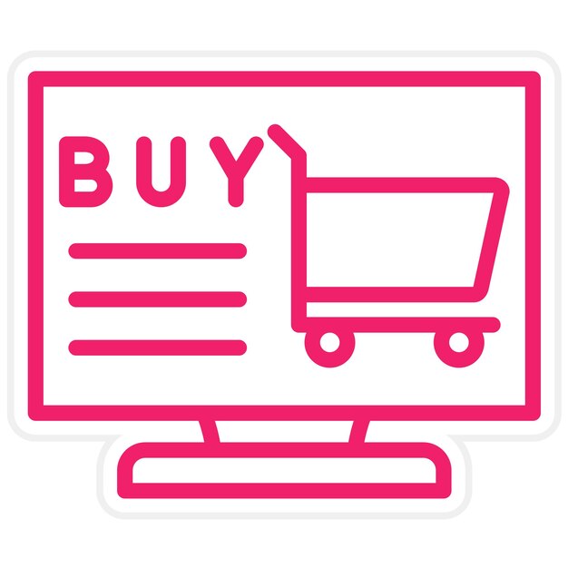 Diseño vectorial Compra ahora Estilo de icono