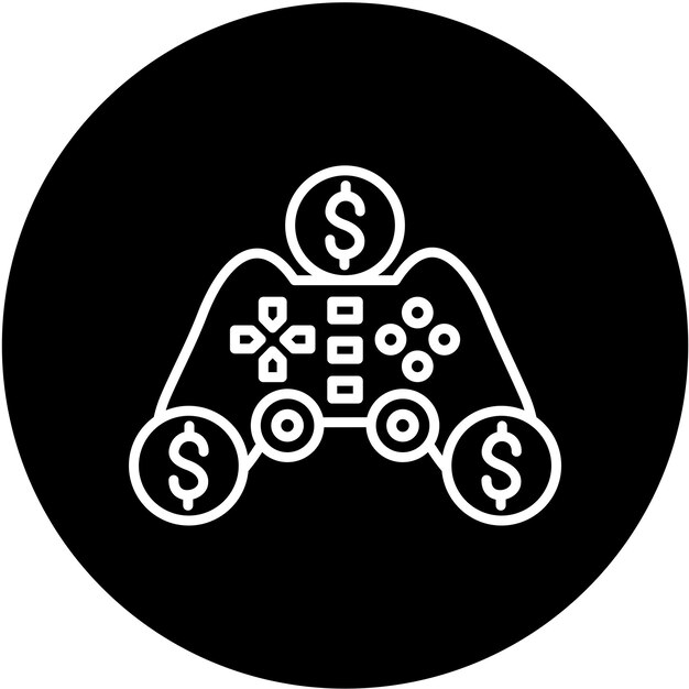 Diseño vectorial Compra Estilo de icono de juego
