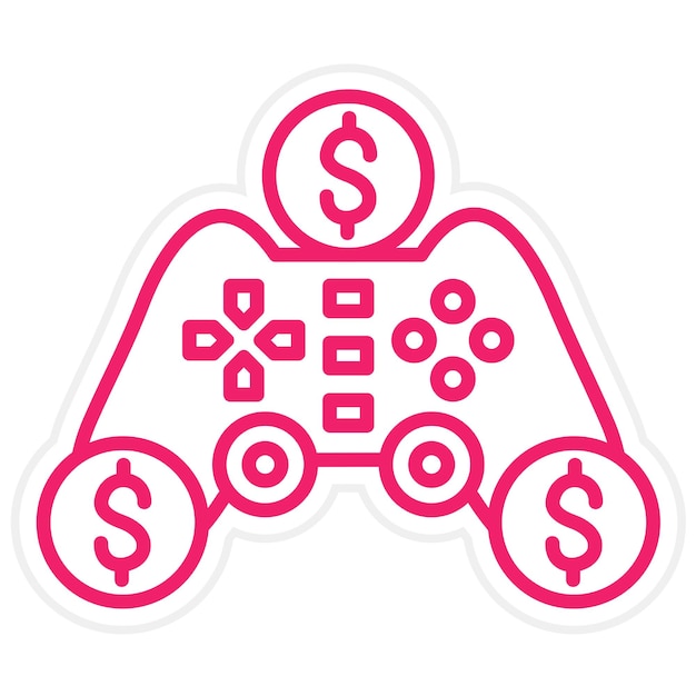Diseño vectorial Compra Estilo de icono de juego