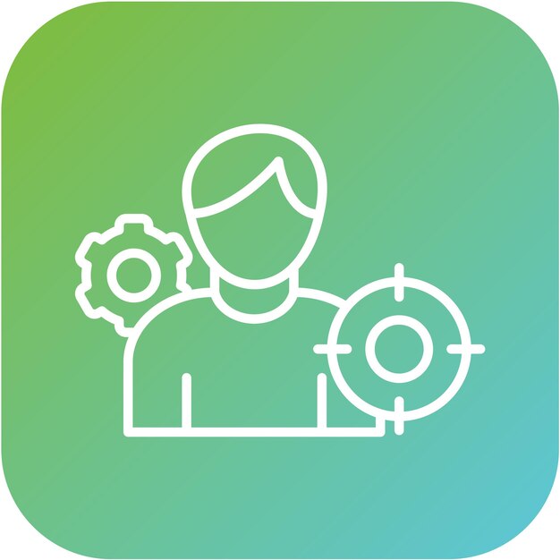 Diseño vectorial Comprador Estilo del icono de Persona