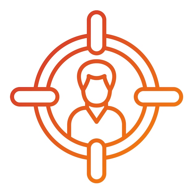Diseño vectorial Comprador Estilo del icono de Persona