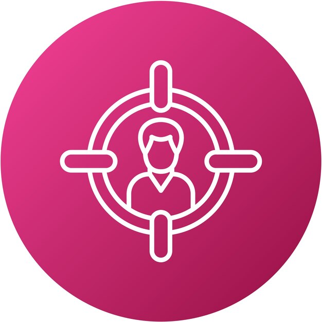 Diseño vectorial Comprador Estilo del icono de Persona