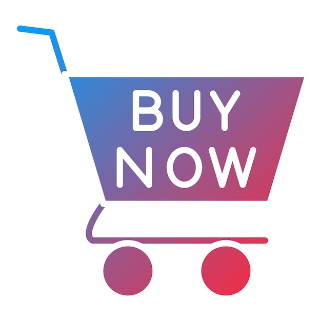 Diseño vectorial Comprar ahora Estilo de icono