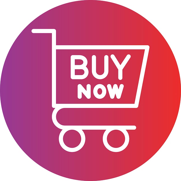 Diseño vectorial Comprar ahora Estilo de icono