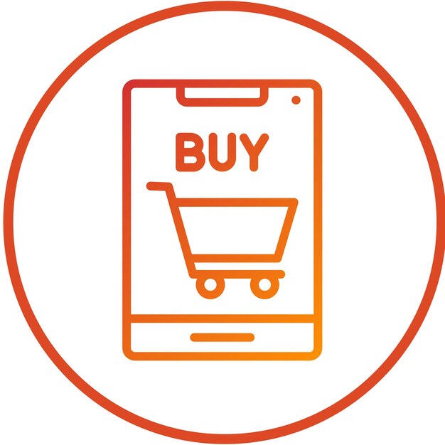 Diseño vectorial Comprar estilo de icono