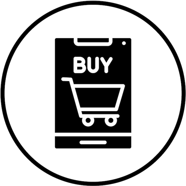 Diseño vectorial Comprar estilo de icono