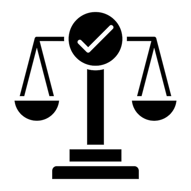 Diseño vectorial Comprueba y equilibra el estilo del icono