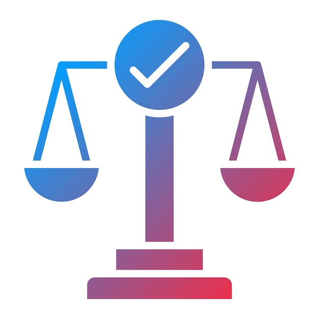 Diseño vectorial Comprueba y equilibra el estilo del icono