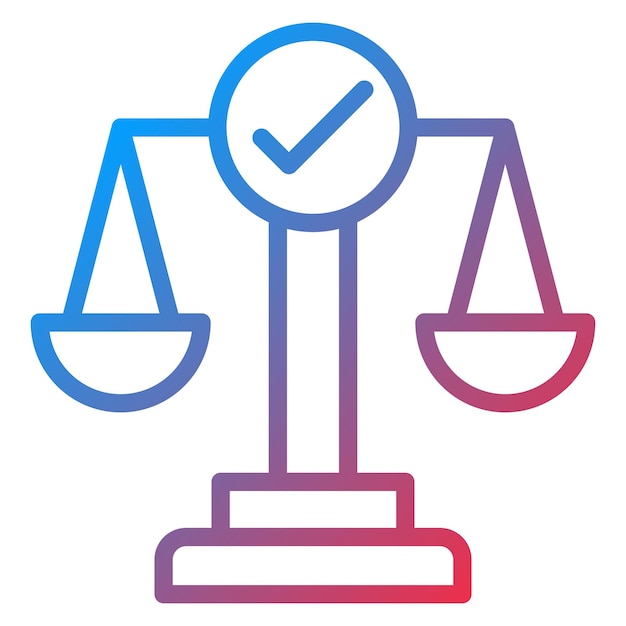 Diseño vectorial Comprueba y equilibra el estilo del icono