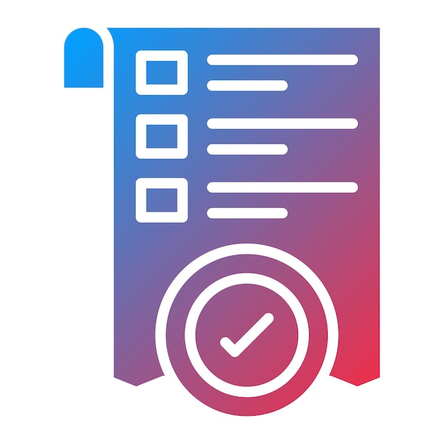 Diseño vectorial Compruebe el estilo del icono