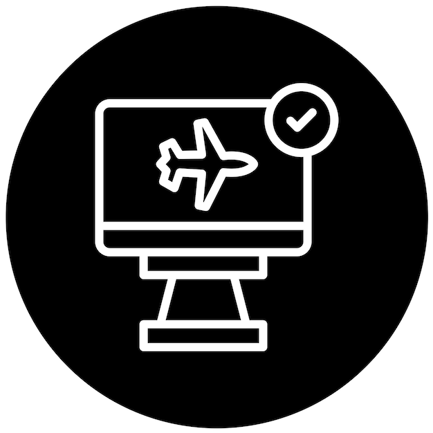 Diseño vectorial Compruebe el estilo del icono
