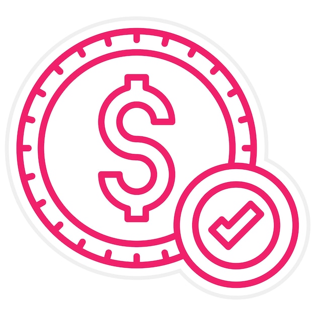 Diseño vectorial Compruebe el estilo del icono