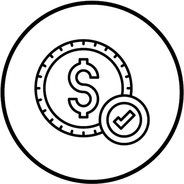 Diseño vectorial Compruebe el estilo del icono