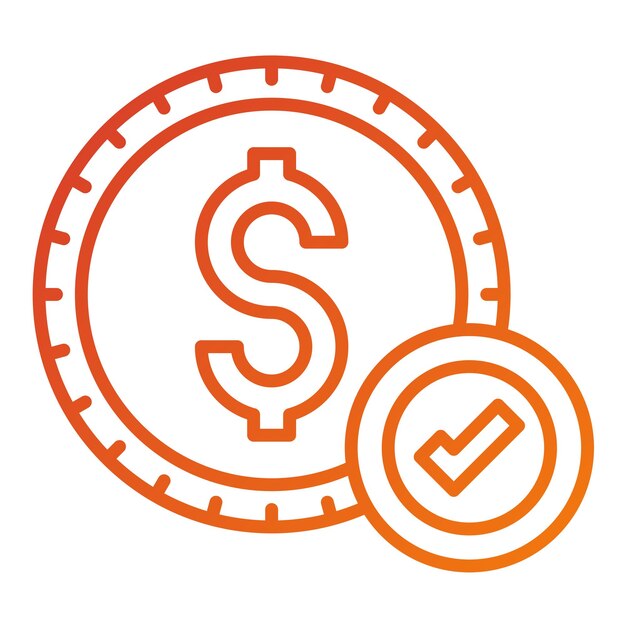 Diseño vectorial Compruebe el estilo del icono
