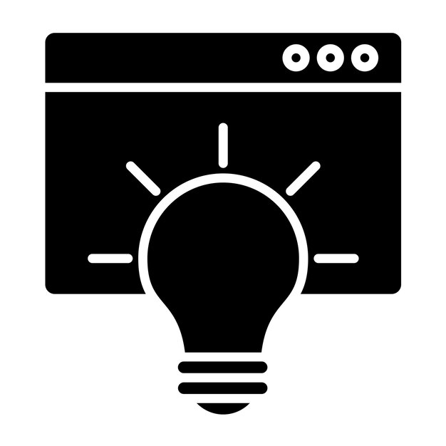 Diseño vectorial del concepto del sitio web Estilo del icono