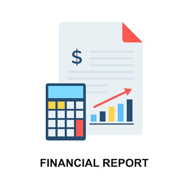 Diseño vectorial conceptual de informes empresariales y financieros listo para su uso y descarga