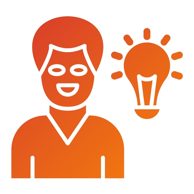 Diseño vectorial de conciencia emocional Estilo del icono