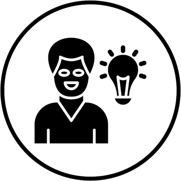Diseño vectorial de conciencia emocional Estilo del icono