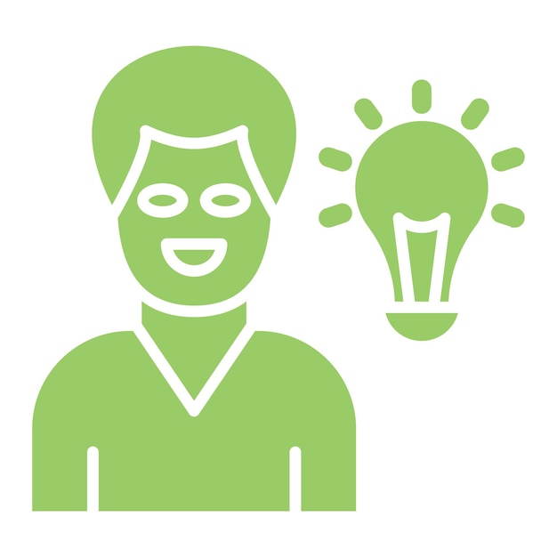 Diseño vectorial de conciencia emocional Estilo del icono