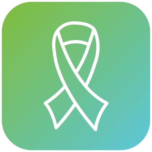 Diseño vectorial de concienciación sobre el cáncer Estilo del icono del pin