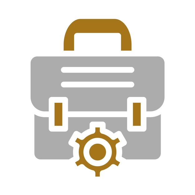 Diseño vectorial Configuraciones del maletín Estilo del icono