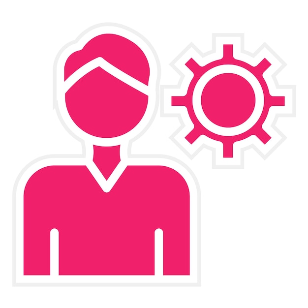 Diseño vectorial Configuraciones del usuario Estilo del icono