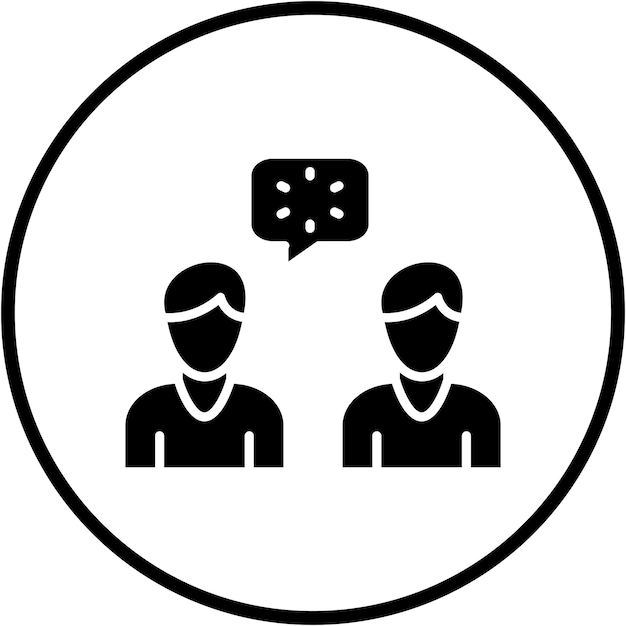 Diseño vectorial Conflicto de intereses Estilo del icono