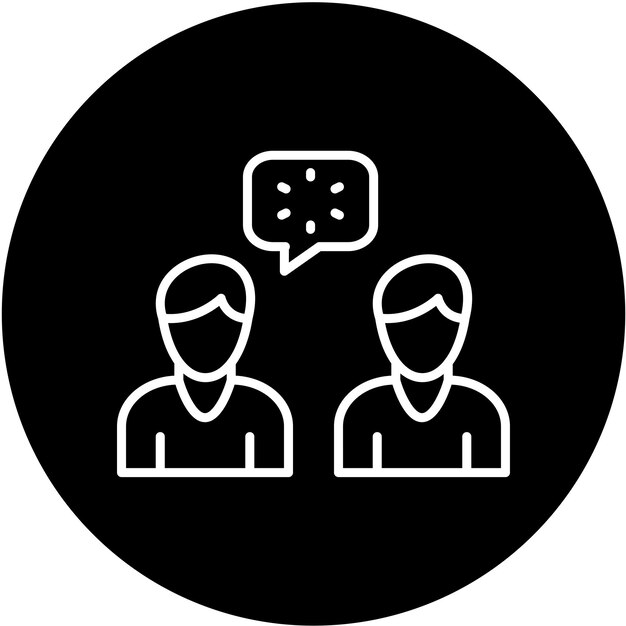 Diseño vectorial Conflicto de intereses Estilo del icono