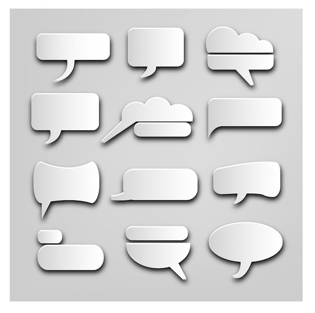 diseño vectorial del conjunto de iconos de mensajes