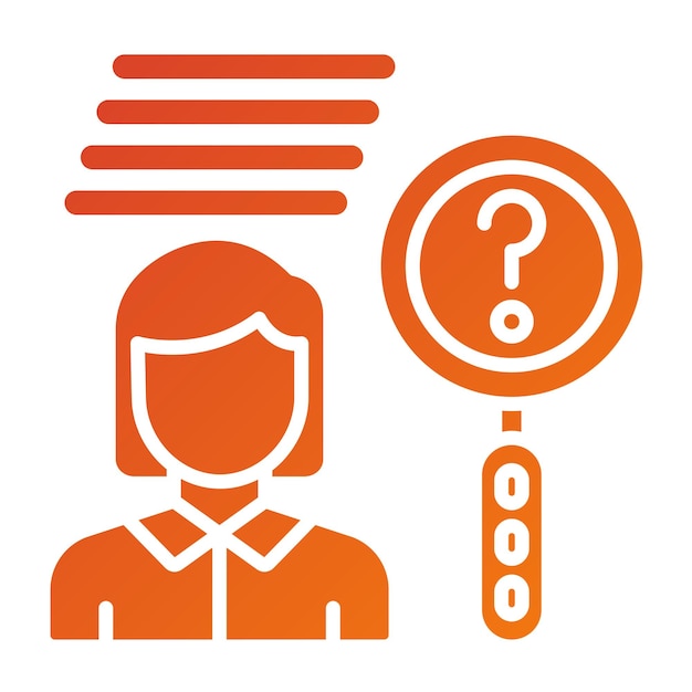 Diseño vectorial Conozca el estilo del icono de su cliente