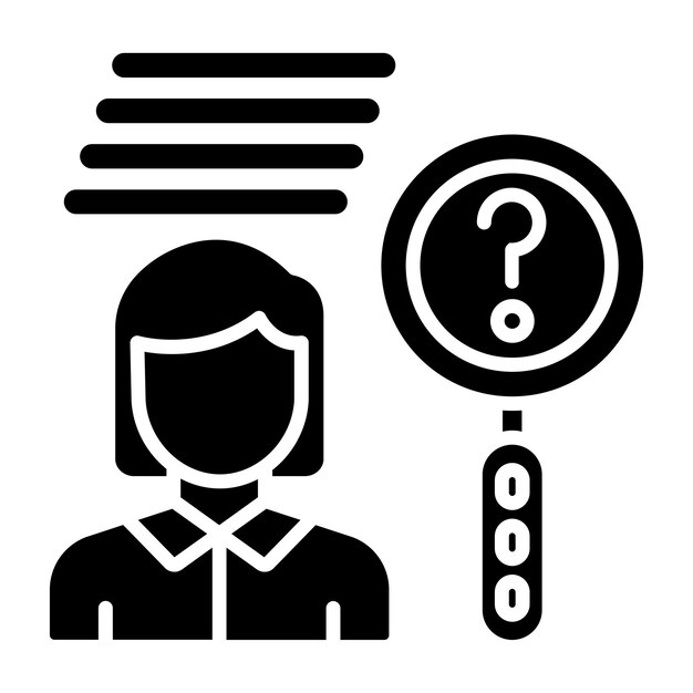 Diseño vectorial Conozca el estilo del icono de su cliente
