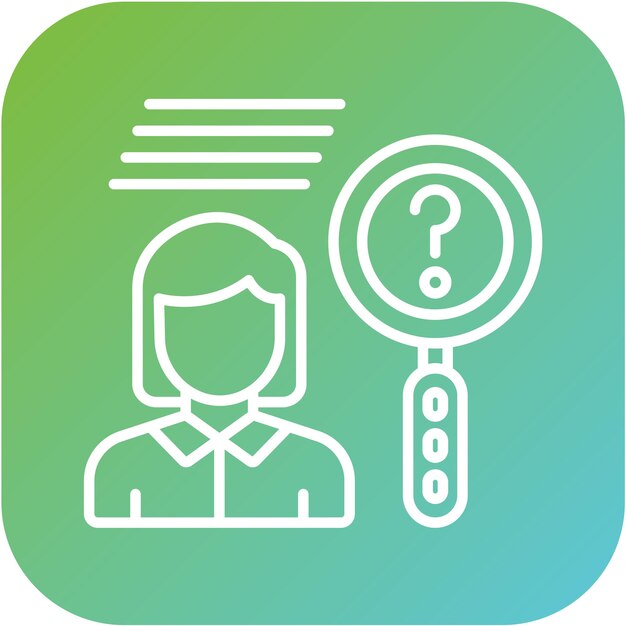 Diseño vectorial Conozca el estilo del icono de su cliente